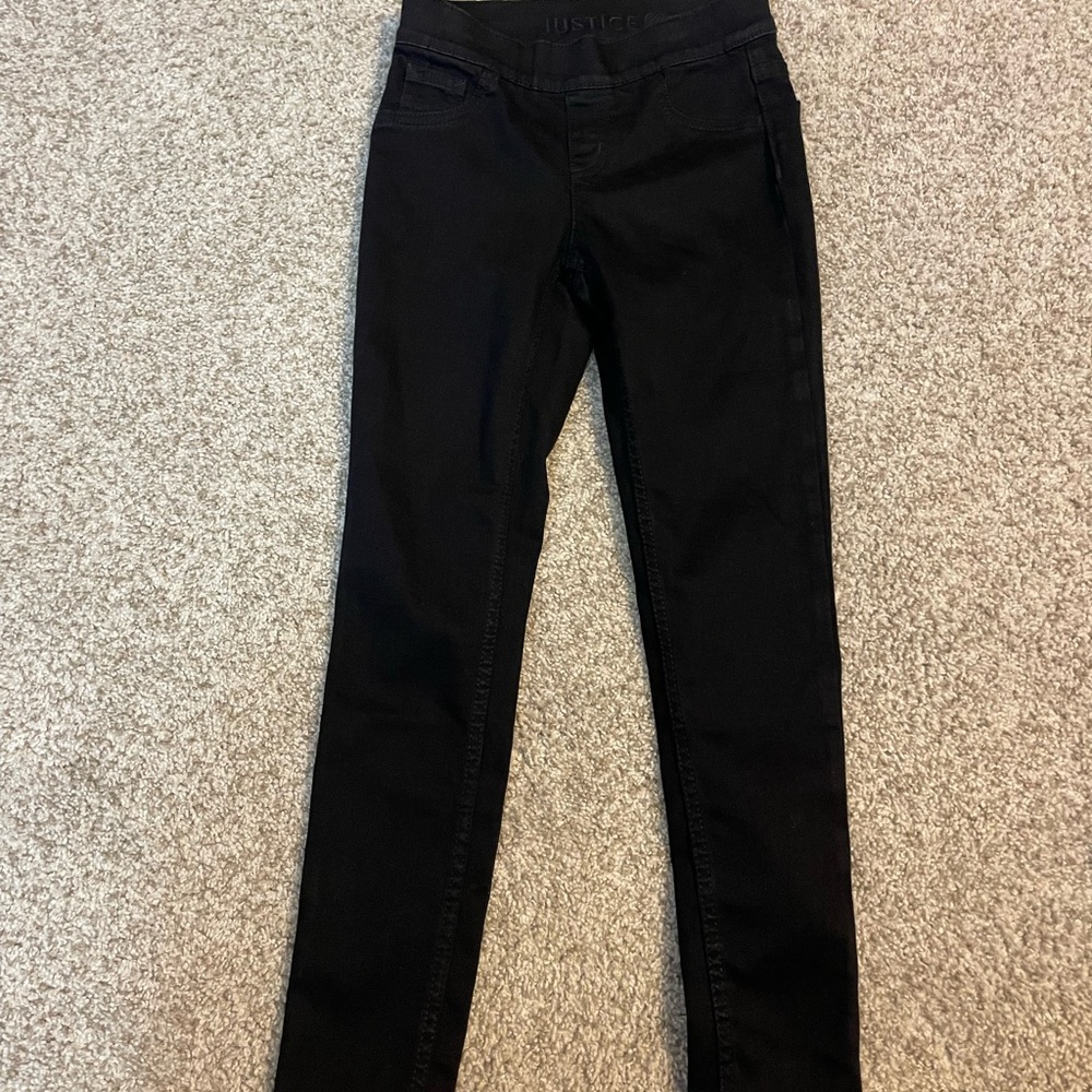 Girls justice brand jeggings.